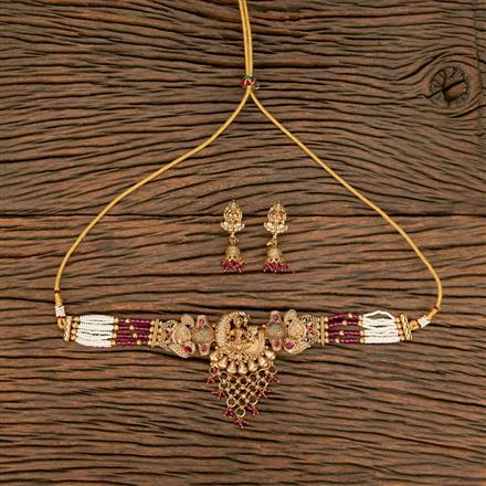 Antique Peacock Necklace With Gold Plating