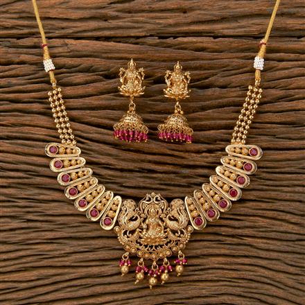 Antique Temple Necklace With Gold Plating