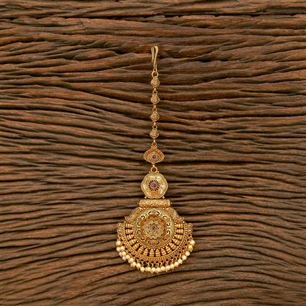 Antique Classic Tikka With Matte Gold Plating