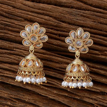 Antique Jhumki With Gold Plating
