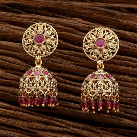 Antique Jhumki With Gold Plating
