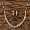 Antique Classic Necklace With Rhodium Plating