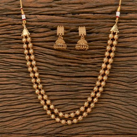 Antique Mala Necklace With Gold Plating