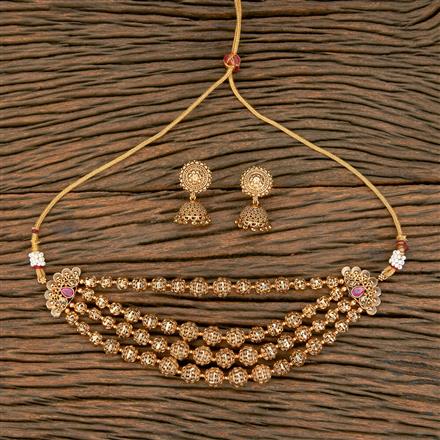 Antique Mala Necklace With Gold Plating