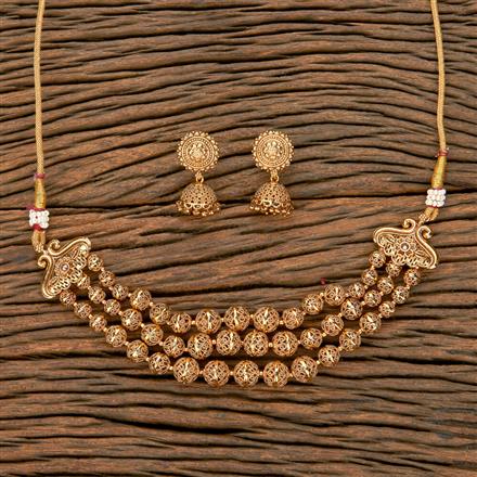 Antique Mala Necklace With Gold Plating