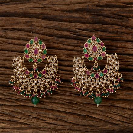 Antique Chand Earring With Gold Plating