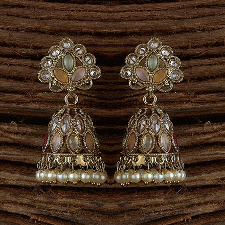 Antique Jhumki With Gold Plating