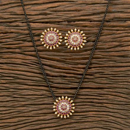 Antique Pearl Mangalsutra With Gold Plating