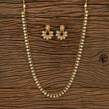 Antique Long Necklace With Gold Plating
