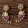 Antique Classic Earring With Matte Gold Plating