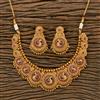 Antique Classic Necklace With Matte Gold Plating