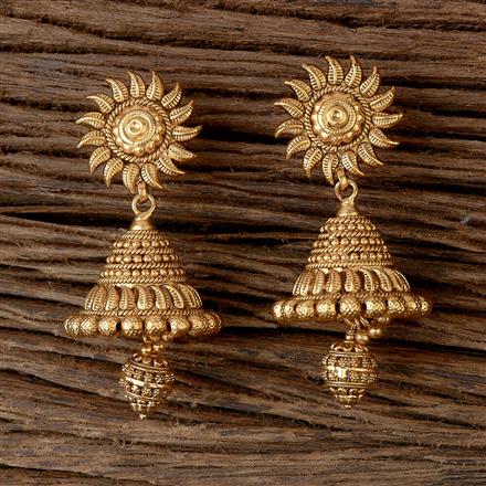 Antique Jhumki With Gold Plating