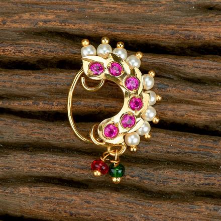 Antique Pressing Nose Ring With Gold Plating