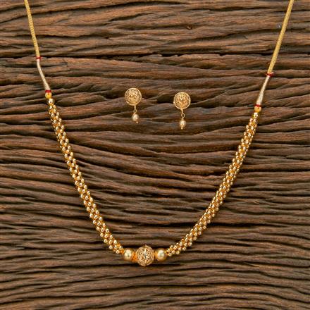 Antique Thushi Necklace With Gold Plating