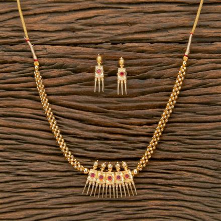 Antique Thushi Necklace With Gold Plating