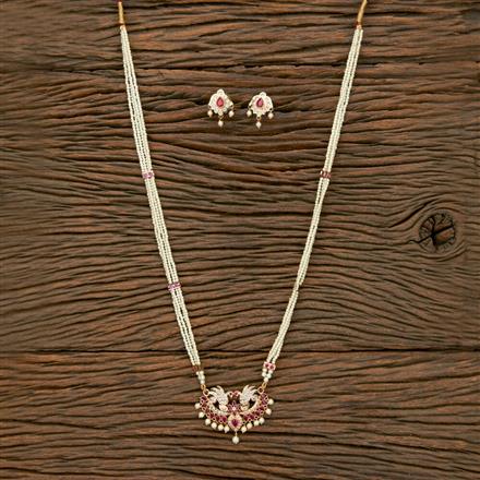 Antique Long Necklace With Gold Plating