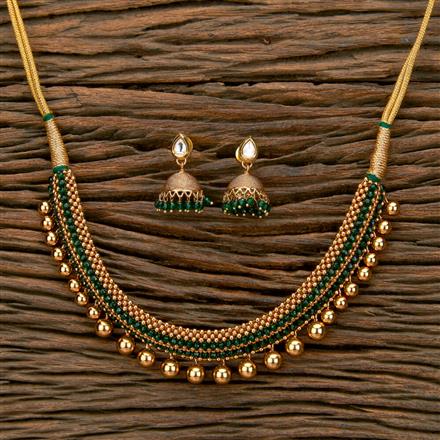 Antique Thushi Necklace With Gold Plating