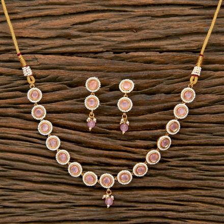 Antique Choker Necklace With Gold Plating