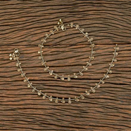 Antique Classic Payal With Mehndi Plating