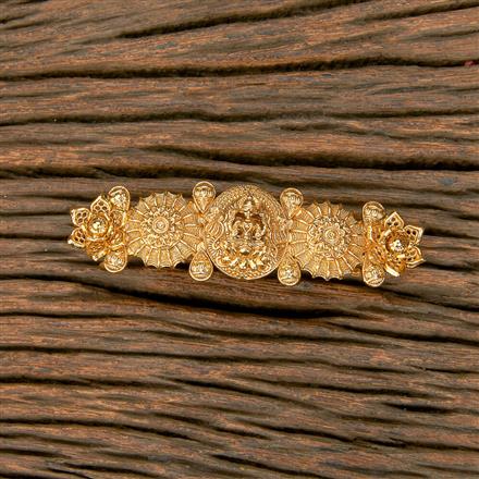 Antique Plain Gold Hair Clip With Gold Plating