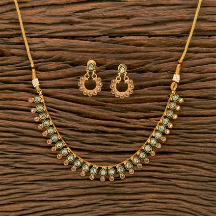 Antique Meenakari Necklace With Gold Plating