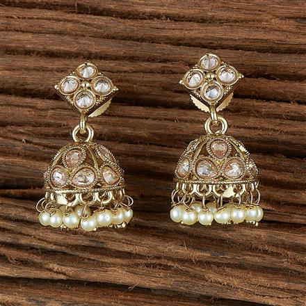 Antique Delicate Earring With Mehndi Plating