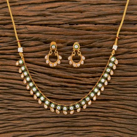 Antique Meenakari Necklace With Gold Plating