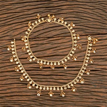 Antique Delicate Payal With Gold Plating