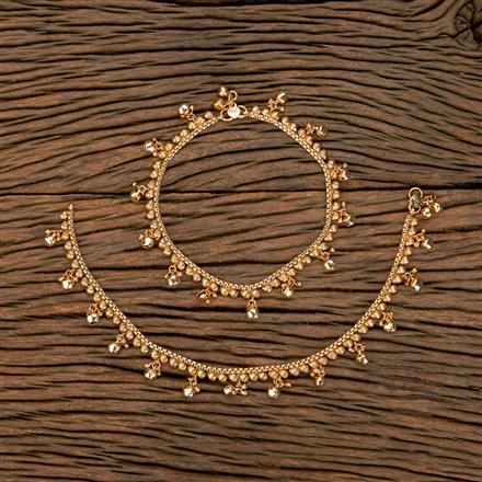 Antique Delicate Payal With Gold Plating