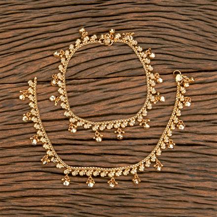 Antique Delicate Payal With Gold Plating