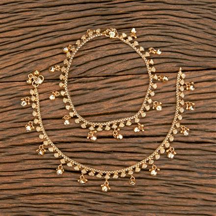 Antique Delicate Payal With Gold Plating