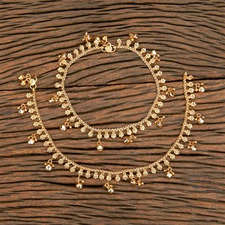 Antique Delicate Payal With Gold Plating