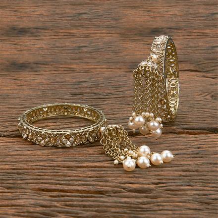 Antique Classic Bangles With Mehndi Plating