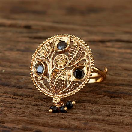 Antique Adjustable Ring With Gold Plating