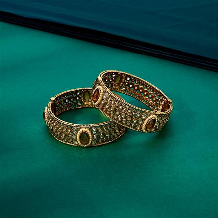 Antique Classic Bangles With Mehndi Plating