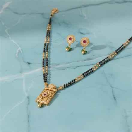 Antique Classic Mangalsutra With Gold Plating