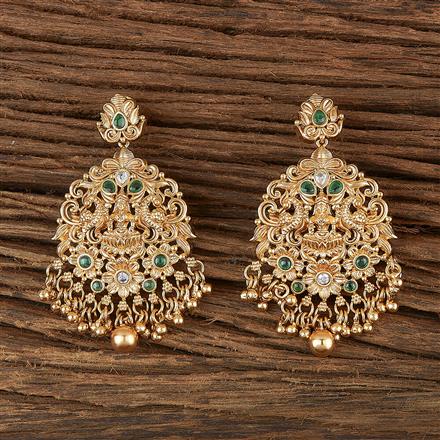 Antique Peacock Earring With Gold Plating