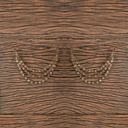 Antique Classic Ear Chain With Mehndi Plating