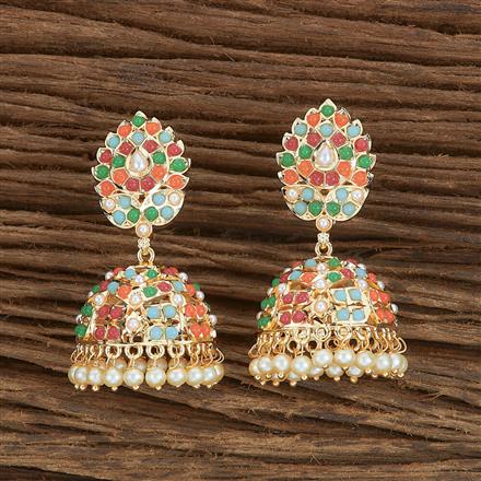 Antique Jhumki With Gold Plating