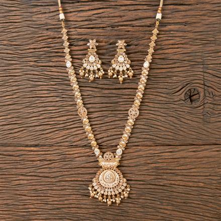 Antique Long Necklace With Gold Plating