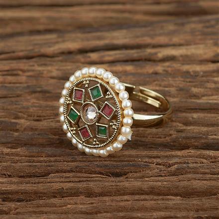 Antique Classic Ring With Mehndi Plating