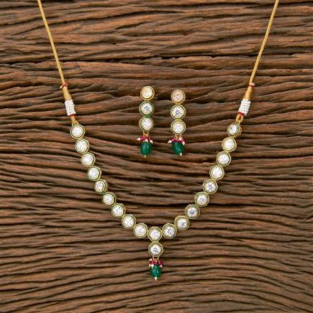 Antique Meenakari Necklace With Gold Plating