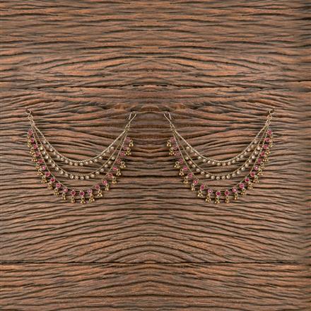 Antique Classic Ear Chain With Mehndi Plating