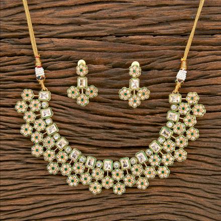 Antique Meenakari Necklace With Gold Plating