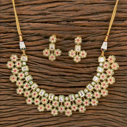 Antique Meenakari Necklace With Gold Plating