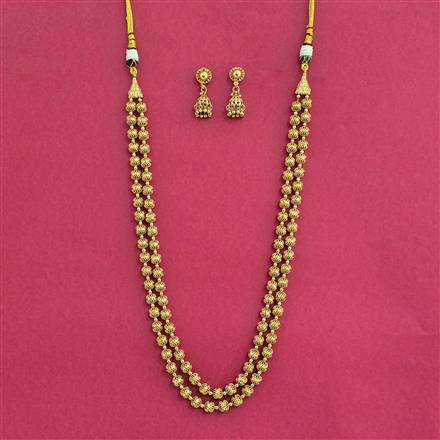 Antique Mala Necklace With Gold Plating