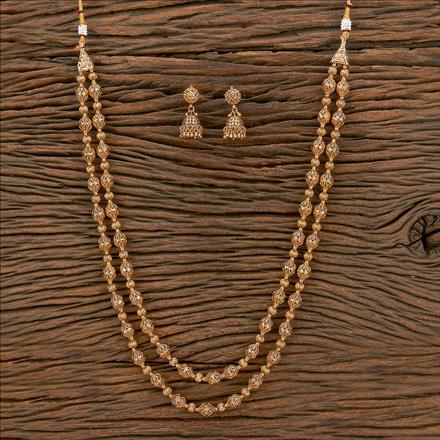 Antique Mala Necklace With Gold Plating