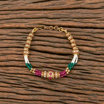 Antique Adjustable Bracelet With Gold Plating