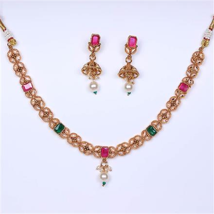 Antique Delicate Necklace With Gold Plating