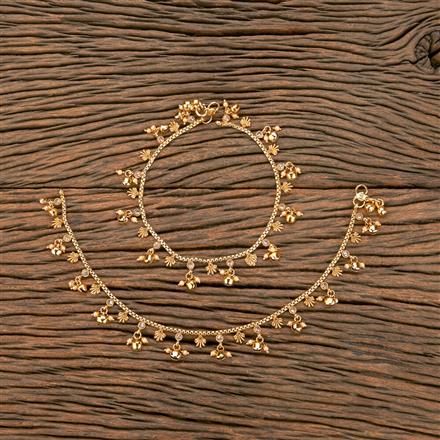 Antique Pearl Payal With Gold Plating